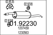 Endschalldämpfer MTS 01.92230