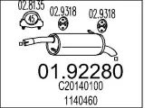 Endschalldämpfer MTS 01.92280