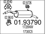 Endschalldämpfer MTS 01.93790