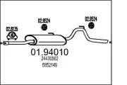 Endschalldämpfer MTS 01.94010