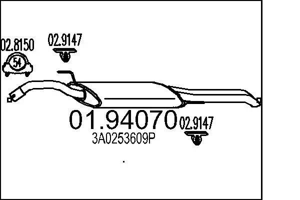 Endschalldämpfer MTS 01.94070