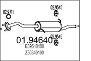 Endschalldämpfer MTS 01.94640