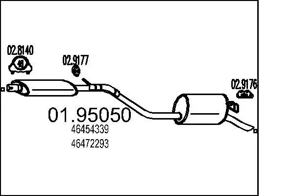 Endschalldämpfer MTS 01.95050