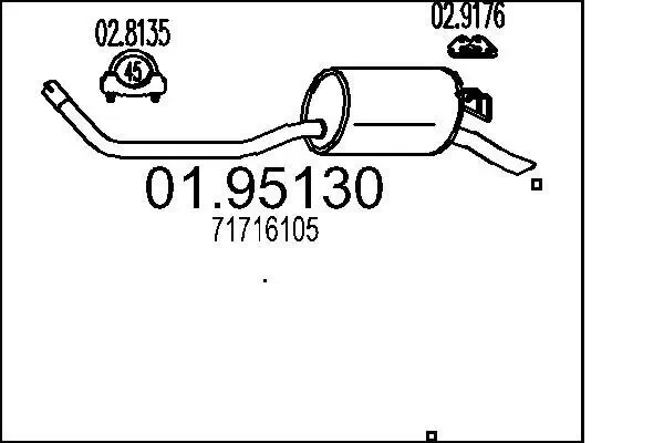 Endschalldämpfer MTS 01.95130