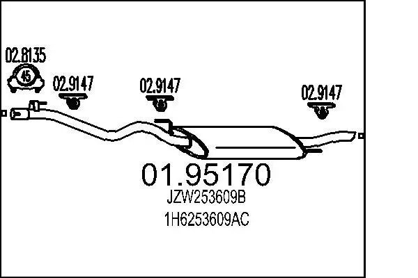 Endschalldämpfer MTS 01.95170