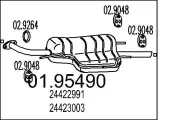 Endschalldämpfer MTS 01.95490