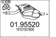 Endschalldämpfer MTS 01.95520