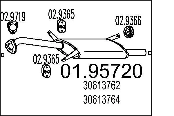 Endschalldämpfer MTS 01.95720