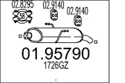 Endschalldämpfer MTS 01.95790