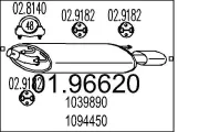 Endschalldämpfer MTS 01.96620