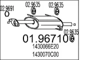 Endschalldämpfer MTS 01.96710