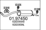 Endschalldämpfer MTS 01.97450