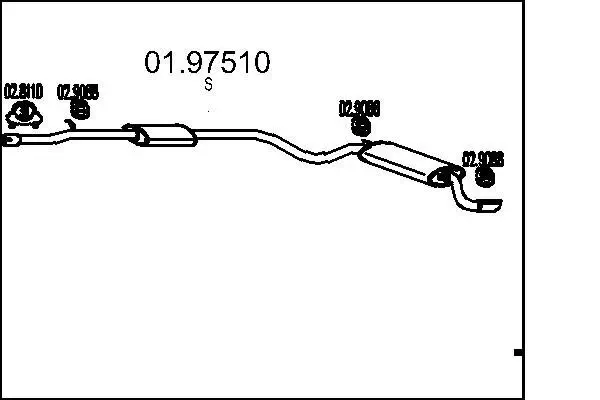 Endschalldämpfer MTS 01.97510