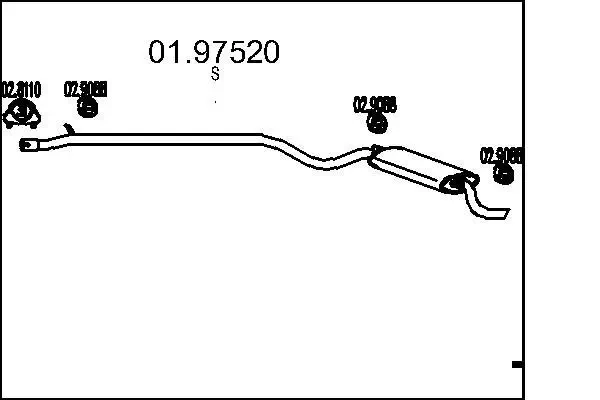 Endschalldämpfer MTS 01.97520