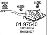 Endschalldämpfer MTS 01.97540