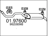 Endschalldämpfer MTS 01.97600