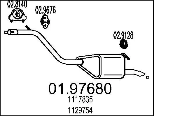 Endschalldämpfer MTS 01.97680