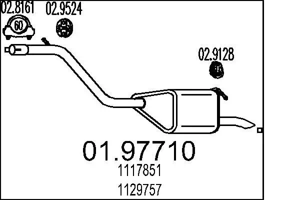 Endschalldämpfer MTS 01.97710