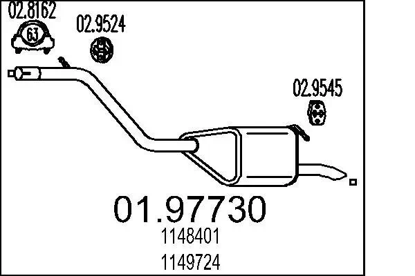 Endschalldämpfer MTS 01.97730