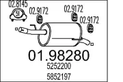 Endschalldämpfer MTS 01.98280