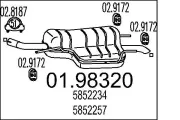 Endschalldämpfer MTS 01.98320