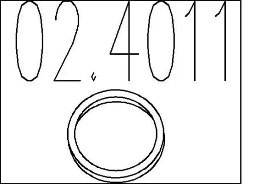 Dichtring, Abgasrohr MTS 02.4011 Bild Dichtring, Abgasrohr MTS 02.4011