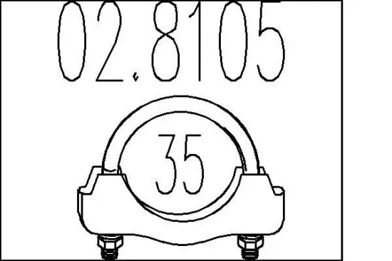 Rohrverbinder, Abgasanlage MTS 02.8105 Bild Rohrverbinder, Abgasanlage MTS 02.8105