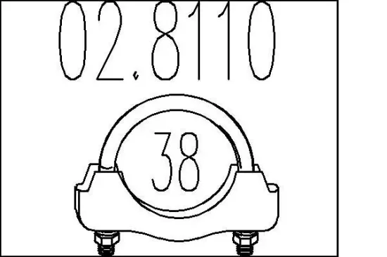 Rohrverbinder, Abgasanlage MTS 02.8110 Bild Rohrverbinder, Abgasanlage MTS 02.8110