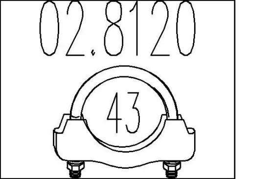 Rohrverbinder, Abgasanlage MTS 02.8120 Bild Rohrverbinder, Abgasanlage MTS 02.8120