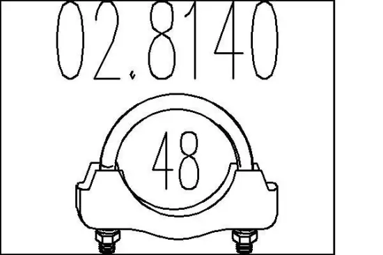 Rohrverbinder, Abgasanlage MTS 02.8140 Bild Rohrverbinder, Abgasanlage MTS 02.8140