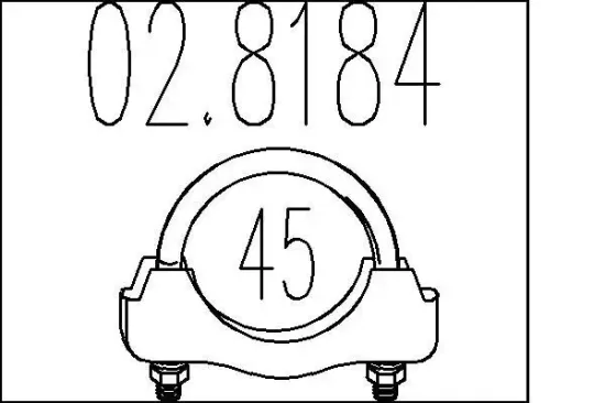Rohrverbinder, Abgasanlage MTS 02.8184 Bild Rohrverbinder, Abgasanlage MTS 02.8184