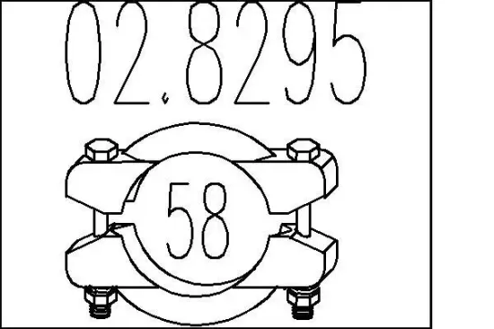 Rohrverbinder, Abgasanlage MTS 02.8295 Bild Rohrverbinder, Abgasanlage MTS 02.8295
