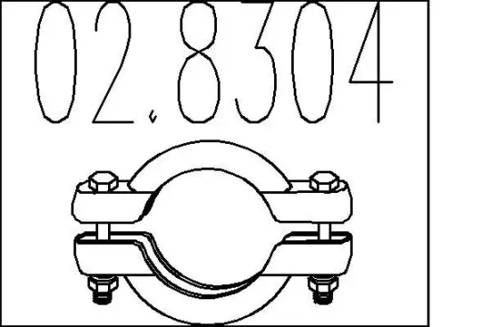 Rohrverbinder, Abgasanlage MTS 02.8304 Bild Rohrverbinder, Abgasanlage MTS 02.8304