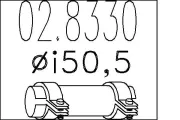 Rohrverbinder, Abgasanlage MTS 02.8330