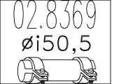 Rohrverbinder, Abgasanlage MTS 02.8369