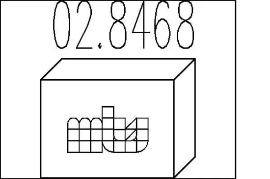 Montagesatz, Schalldämpfer MTS 02.8468 Bild Montagesatz, Schalldämpfer MTS 02.8468