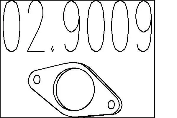 Dichtung, Abgasrohr MTS 02.9009