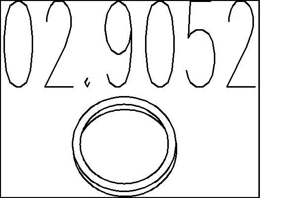 Dichtring, Abgasrohr MTS 02.9052