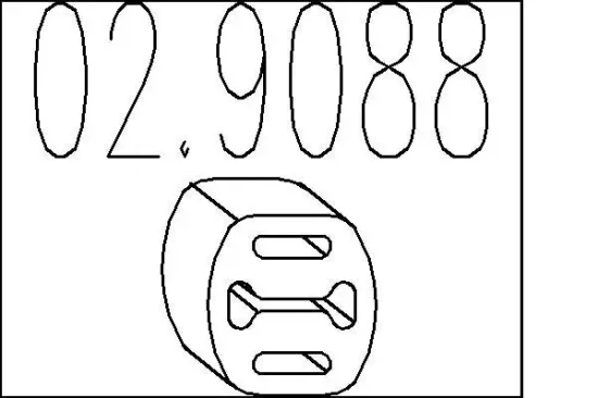Anschlagpuffer, Schalldämpfer MTS 02.9088 Bild Anschlagpuffer, Schalldämpfer MTS 02.9088