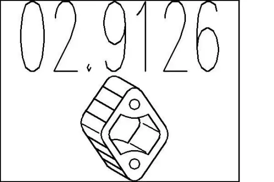 Anschlagpuffer, Schalldämpfer MTS 02.9126 Bild Anschlagpuffer, Schalldämpfer MTS 02.9126