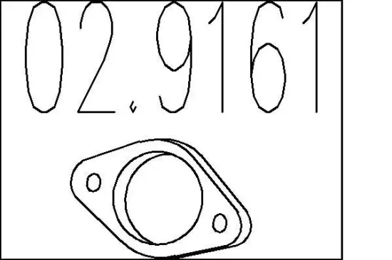 Dichtung, Abgasrohr MTS 02.9161 Bild Dichtung, Abgasrohr MTS 02.9161