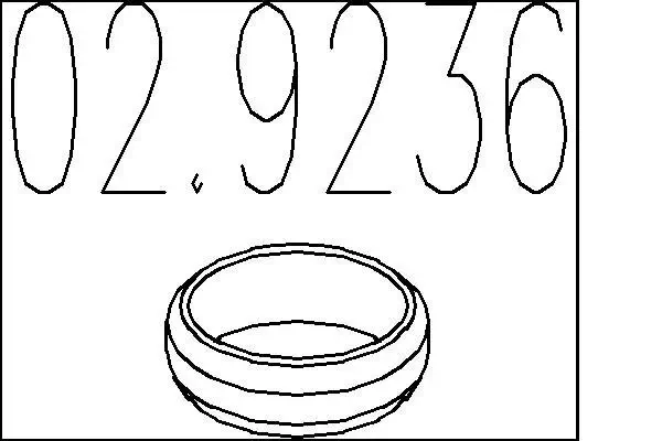 Dichtring, Abgasrohr MTS 02.9236