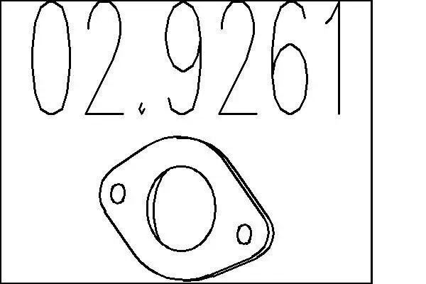 Dichtung, Abgasrohr MTS 02.9261