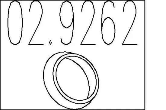 Dichtring, Abgasrohr MTS 02.9262 Bild Dichtring, Abgasrohr MTS 02.9262