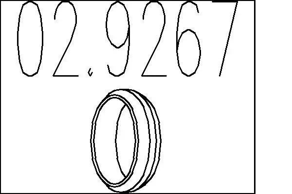 Dichtring, Abgasrohr MTS 02.9267