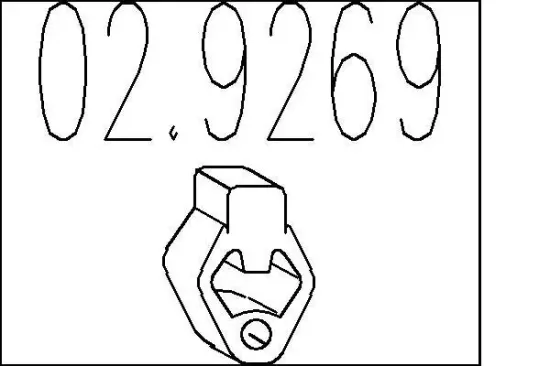Anschlagpuffer, Schalldämpfer MTS 02.9269 Bild Anschlagpuffer, Schalldämpfer MTS 02.9269