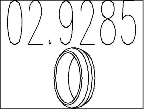 Dichtring, Abgasrohr MTS 02.9285 Bild Dichtring, Abgasrohr MTS 02.9285