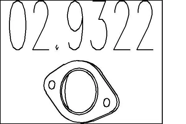 Dichtung, Abgasrohr MTS 02.9322
