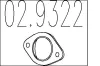 Dichtung, Abgasrohr MTS 02.9322