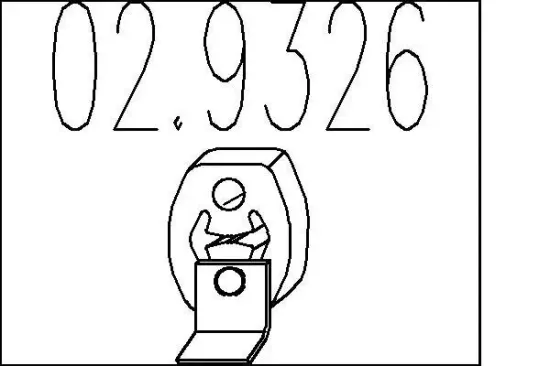 Anschlagpuffer, Schalldämpfer MTS 02.9326 Bild Anschlagpuffer, Schalldämpfer MTS 02.9326